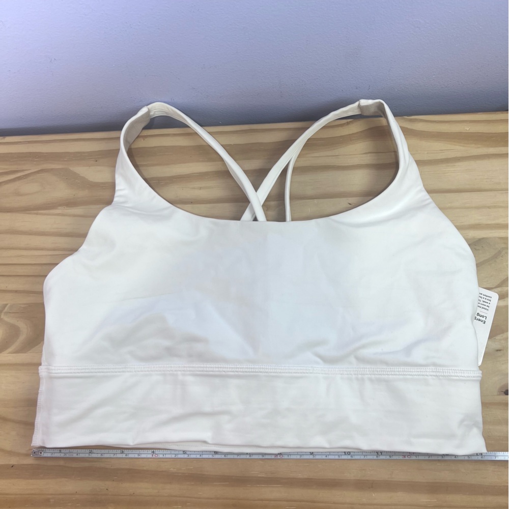 Lululemon Energy Longline Bra - white - 10 - NWT - Picture 8 of 14